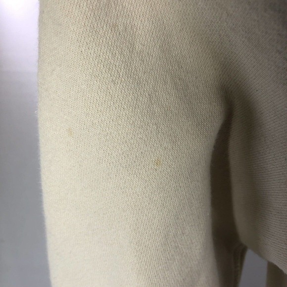 LEVIS HOODIE MENS SMALL BEIGE/TAN/WHITE HOODED SWEATSHIRT PULLOVER - Picture 3 of 15